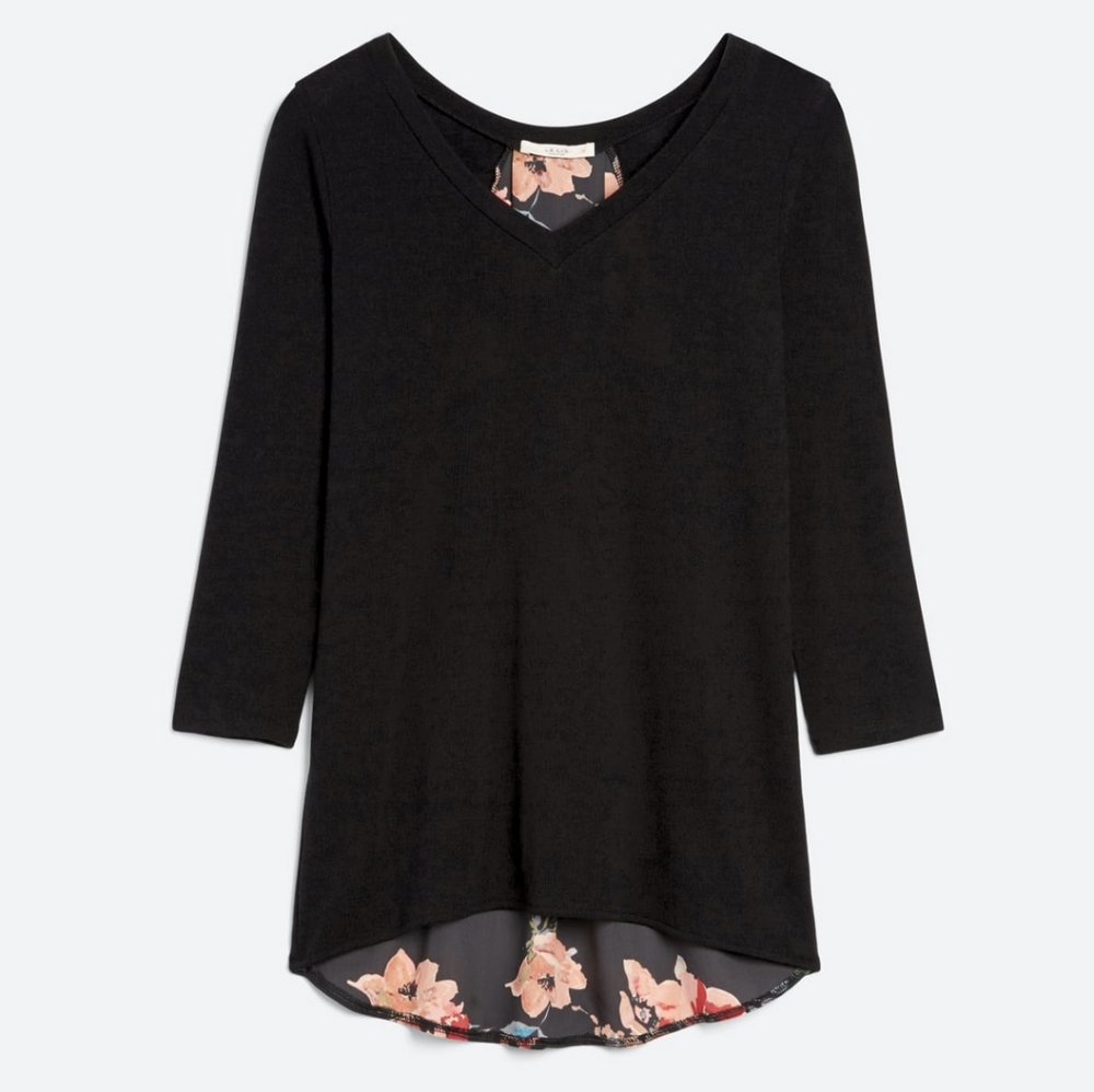 Alante Woven Back Knit Top